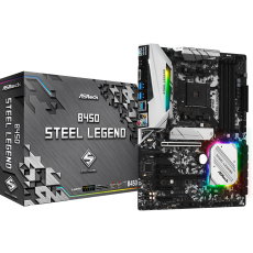 ASROCK MB B450 STEEL LEGENDAMD B450;AM4;4xDDR4;RAIDHDMI,DP;ATX