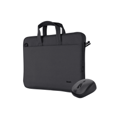 Trust Bologna torba i miš set torba za laptop 16", crna silent miš