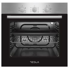 TESLA Ugradb. pećnica BO600SXčišćenje parom; mehaničke kont; 6 funkcija uz pomoć ventilatora;