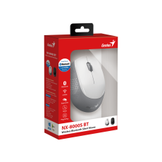 Genius bluetooth wls miš bijel NX-8000S BT white, 3 tipke, 1200 DPI, BlueEye, wireless