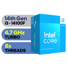 Intel Core i3-14100F3.5GHz 12MB L3 LGA1700 BOXRaptor Lake,bez grafike