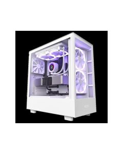 NZXT CASE H5 ELITE WHITE Mini-ITX, Micro-ATX, ATX Mid-Tower, 3x Fans