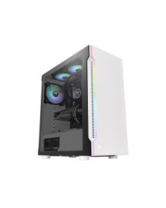Thermaltake H200 TG Snow RGB Mid tower, tempered glass, 1x 120mm standard fan