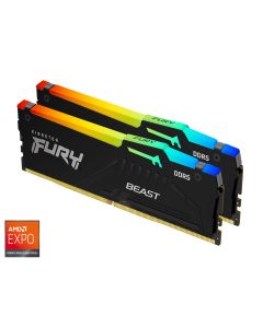 Kingston 32GB 6000MHz DDR5 RGBFury Beast (2x16GB), CL36EXPO & XMP 3.0