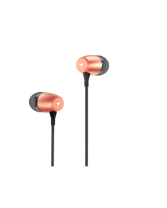 Genius slušalice HS-M318 gold metallic gold, zlatne, 3.5mm, 1.2m, in-ear, 102 dB