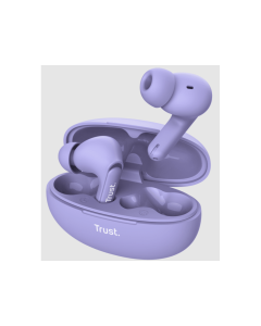 Trust Yavi wireless bluetoothENC slušalice, ljubičaste