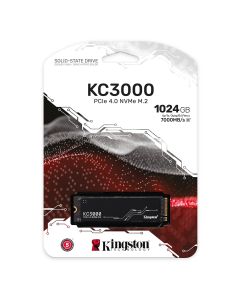 Kingston SSD 1TB KC3000M.2, NVMe PCIe Gen 4.0R/W : 7000/6000MB/s