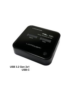 LC-Power Docking station NVMEM.2 SSD, USB-C port, 2x SSD-a,Transfer rate do 10 Gb/s