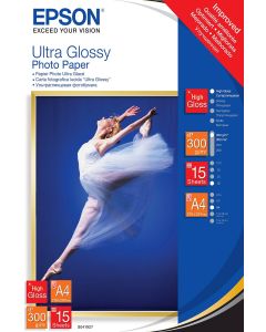 Papir EPSON Ultra Glossy A4, 15l, 300g/m2