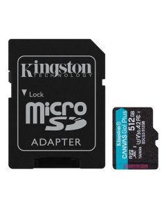 Kingston micro SD 512GBCanvasGoPlusr/w:170MB/s/90MB/s,with adapter