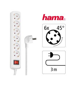 Produžni kabl HAMA 6 utičnica 3m