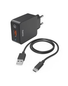Punjač set, USB-C, 19,5W, 1,5m crni