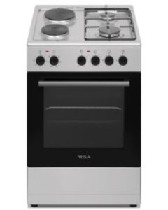 TESLA Šporet kombin. CM5220SXsamostojeći; 2 ringle + 2 plin2 ringle + 2 plin; 7,6 kW, 43 lit,INOX