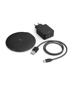 Wireless punjač set HAMA FC15 metalni 15W