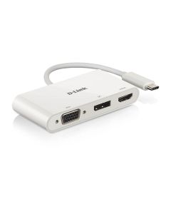 HUB Dlink 3-in-1 USB-C to HDMI/VGA/DP Adapter