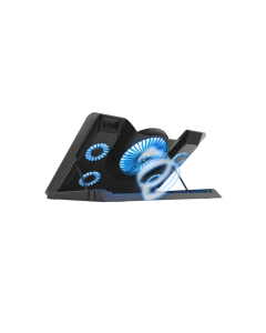 Trust Quno Cooling Stand LED GXT 1125 Laptop cooling stand sa 5 ventilatora + stalak za telefon