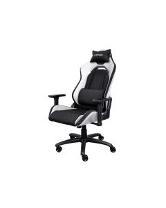 Trust GXT 714W gaming stolica RUYA, crno-bijela, udobna,podesiva, ergonomska, eko materijal
