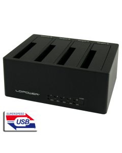 LC-Power LC-DOCK-U3-4BHDD docking station2,5"/3,5" SATA HDDs/SSDs