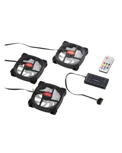 Spire set 3x ARGB fansfan hub, remote control, 12cm12V, 6p five wire, 6pin connection